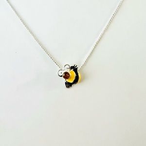 Bee Silver Necklace